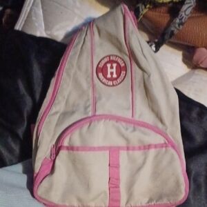 Tommy Hilfiger Cream and Pink Sling Backpack